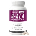 NERVE NORSK R-ALA Stabilisert R Alpha Lipoic Acid 600 mg Nerve støtte Supplement 60 kapsler