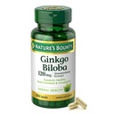 Naturens Bounty Ginkgo Biloba Kapsler 120 mg, Minnestøtte Supplement, støtter hjernefunksjon og mental varsling, 100 kapsler