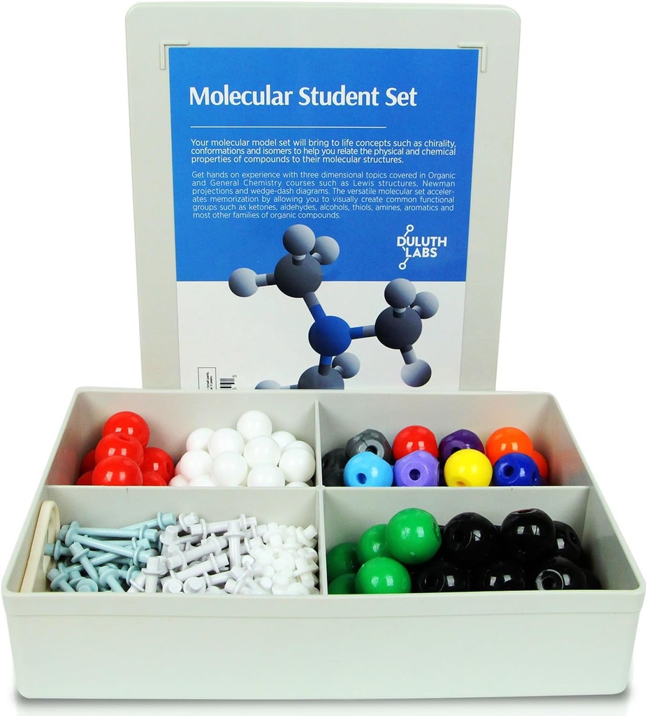 Organisk kjemi Molekylær Modell Studentsett - (88 Atoms og 140 Bond Deler) - MM-004