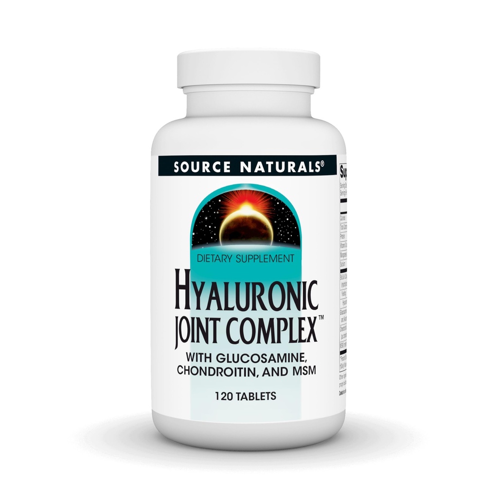 Kilde Naturals Hyaluronic Joint Complex med glukosamin, Chondroitin & MSM Ekstra styrke - 120 tabletter
