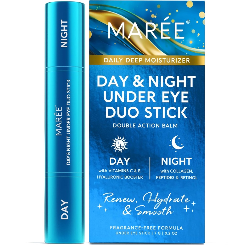 MAREE Under Øye Balm Stick - Under Øye Brightener For Mørke Sirkler Anti-aging Face Moisturizer - Hyaluronsyre Vitamin C Serum & Retinol Cream Hudpleie - Wrinkle Stick Hydrating Retinol Balm