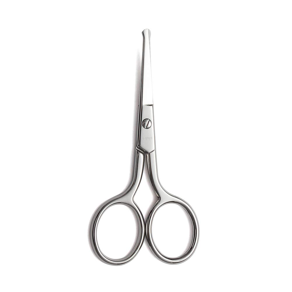 LIVINGO Premium Manicure Rundt Tips Scissors Multi-purpose Rustfritt stål Cuticle Pedicure Beauty Grooming Kit for Nail, Eyebrow, Eyelash, Tørr hud, Nese Hår 3,5 tommer