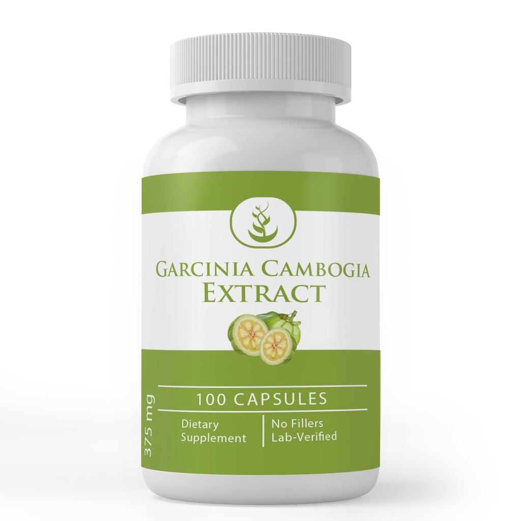 Garcinia Cambogia, (100 kapsler) Alltid ren, Ingen additiver eller fyllemidler, Lab verifisert