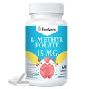 L Metylfolat 15 mg (5-MTHF) - aktiv folsyre med B6 og B12 - Vegan, Glutenfri, Dairy-Free (1 Pack)