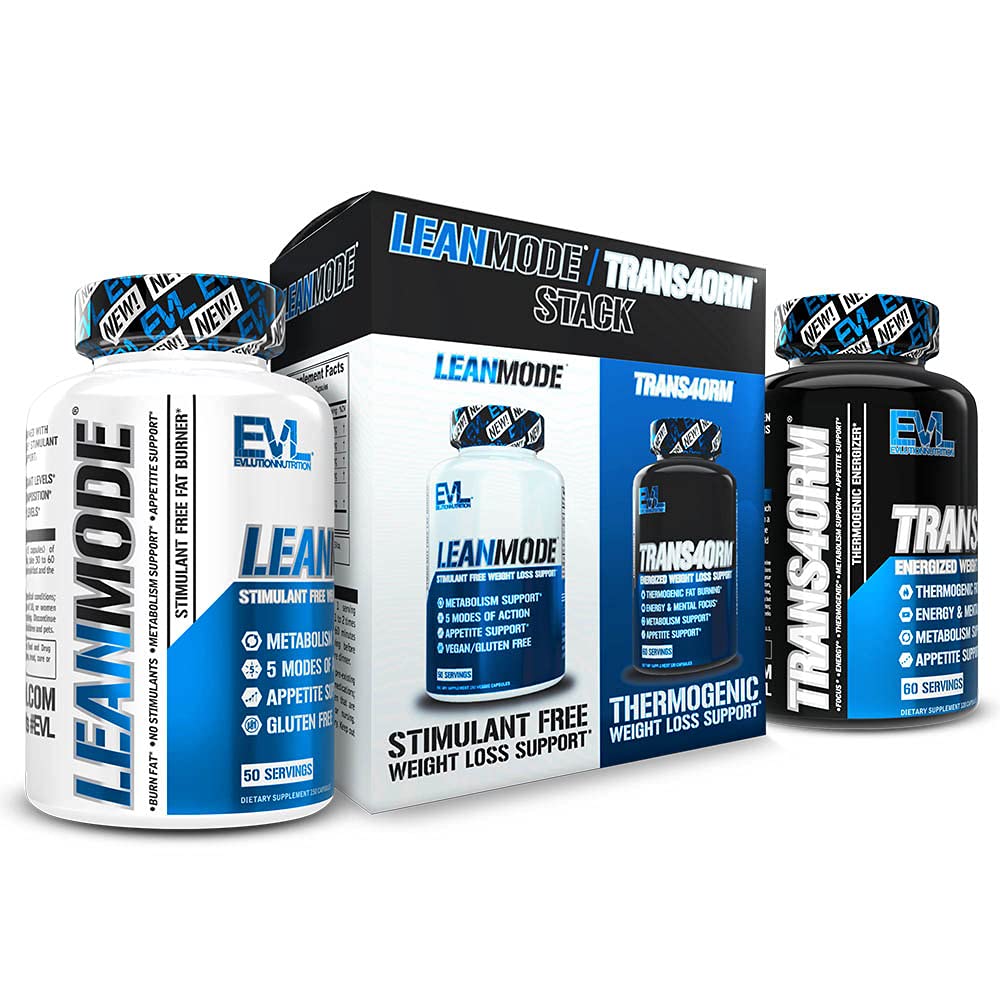 EVL vekttap støtte Stack - Trans4orm termogene fettforbrenner & metabolisme støtte piller med grønn kaffebønner ekstrakt og forskolin Plus leanMode ikke-stimulerende