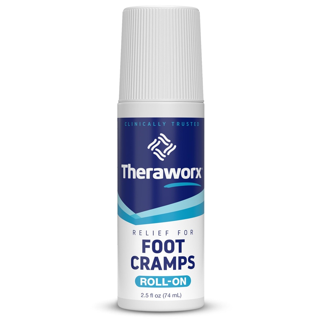 Theraworx Relief for fotkramper, rask-aktuerende fotkramp relief Roll-On - 2,5 Oz - 1 greve