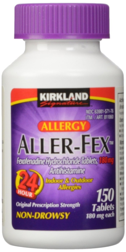 Kirkland Signatur Aller-Fex - 180mg , 150 Tablet Kirkland-um