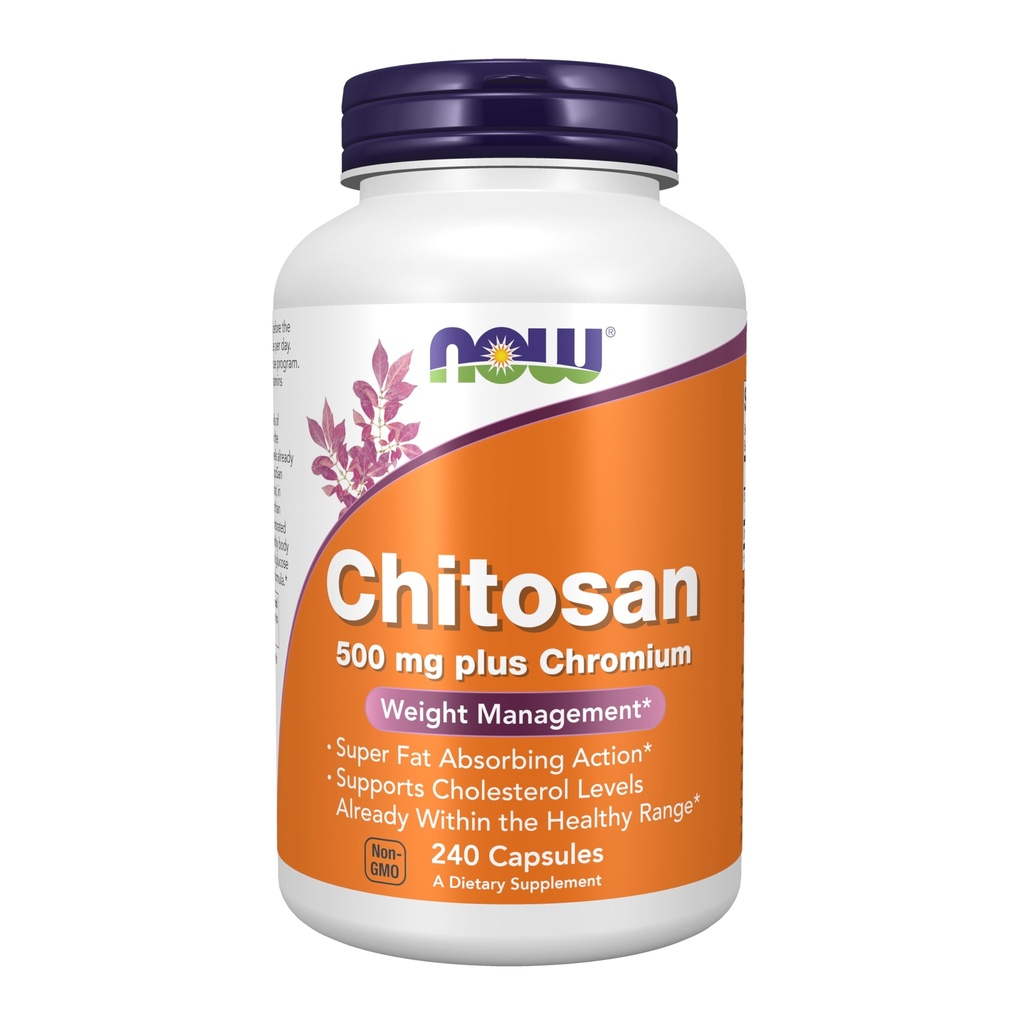 NU Kosttilskudd, Chitosan 500 mg pluss kromium, vektkontroll*, 240 Veg Kapsler