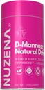 Nuzena D-Mannose + 1000mg med Cranberry 150mg, Pakke med 60 naturlige Forsvar Urin Tract Support Capsules med Hibiscus Blomster 100mg og Dandelion Root 100mg Per servering av 2 kapsler
