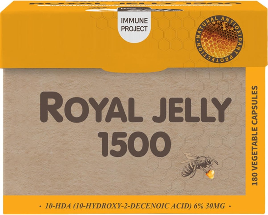 SPH 100% ren kongelig Jelly 1500 (10-HDA 6% 30mg) 180 kapsler (1)