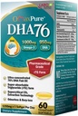 LABO Nutrition OmaxPure DHA76 Omega 3 Fiskeolje, ultra-konsentrert 76% 950mg DHA, EPA, 60 greve, farmasøytisk grad, superkritisk CO2 ekstrahert rTG Form, for hjerte, felles, hjerne og immun helse