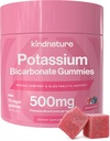 KINDNATURE høy Kalium Supplement Gummies 500mg - Chewable for voksne og barn - ren kalium Bikarbonat Mineral Supplement - Vegan, Glutenfri, ikke GMO - 60 Gummies (30 dagers forsyning)