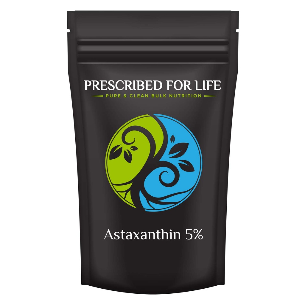 For livet Astaxanthin, naturlig 5% Astaxanthin pulver Supplement laget av rød algae (2oz / 56g)