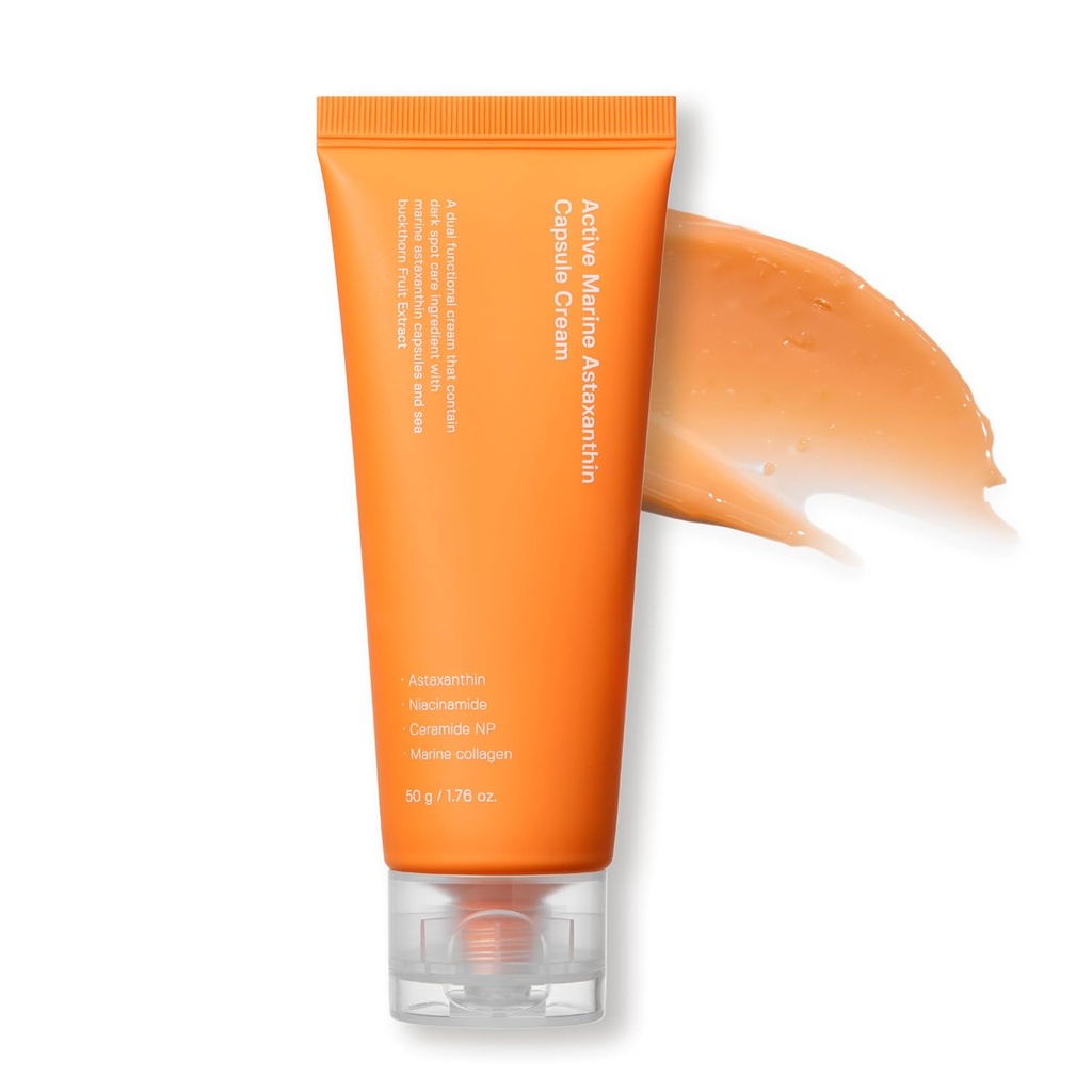 SUNGBOON EDITOR Aktiv Marine Astaxanthin Capsule Cream 50ml | Facial Cream for å lyse | Deep Hydration, Soothing, Moisturizer