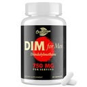 DIM for menn 750MG – Hormonbalanse, Estrogen støtte for menn, DIM Supplement, Detox, Vitality & Fitness ytelse -Chrysin & Black Pepper Extract, 60 kapsler (1 flaske)