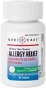 GeriCare Loratadin 10mg Ikke-Drowsy 24 Hour Allergi Relief, Antihistamin Allergi/Sinus Support Tabletter for Runny Nese, Sneezing, Itchy, 30 greve, 1 pakke.