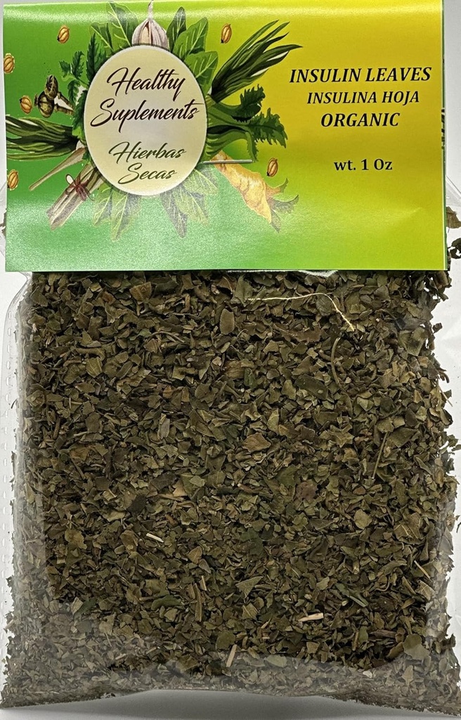 Insulina Hoja Organica 1 onz + 1 ekstra pose Insulin blader organisk 1 onz
