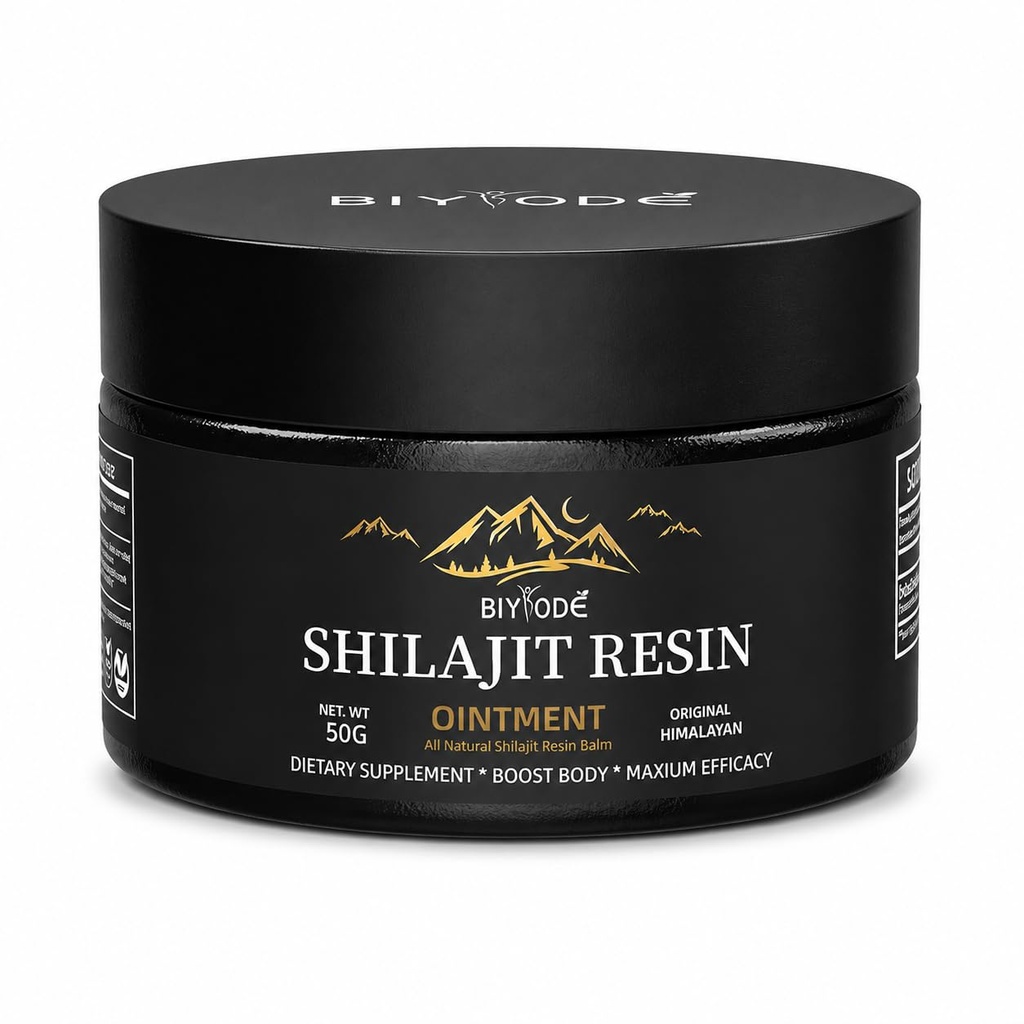 Himalayan ren Shilajit Resin 600mg 100 serveringer med Fulvic Acid & 85+ Spor Mineraler Vegan Non-GMO Energi Supplement for menn og kvinner gammel ayurvedisk formel