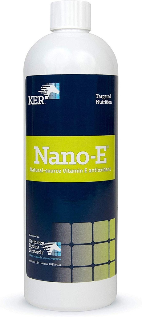 Kentucky Equine Research Nano -E: Naturlig Kilde Vitamin E Antioksidant for hester, 450 ml