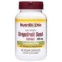 NutriBiotic Grapefruktfrøekstrakt KapslerPlus, 125 mg GSE, 90 teller