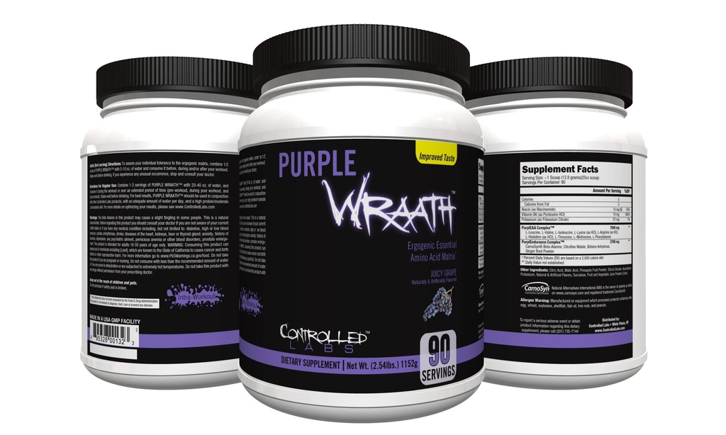 CORBADE LABS Purple Wraath 90 Serving Juicy Grape, 2,5 pund