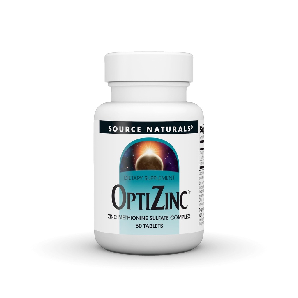 Kilde Naturals OptiZinc Sink Metionin Sulfate Kompleks & Diett Supplement - 60 tabletter