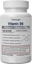 Superior Labs vitamin B6 50 mg, ren ikke-GMO Supplement, høy absorpsjon, støtter immun- og nervesystem, hjernefunksjon, metabolisme og hjertehelse, essensielt for hemoglobinproduksjon, 120 Veg Caps