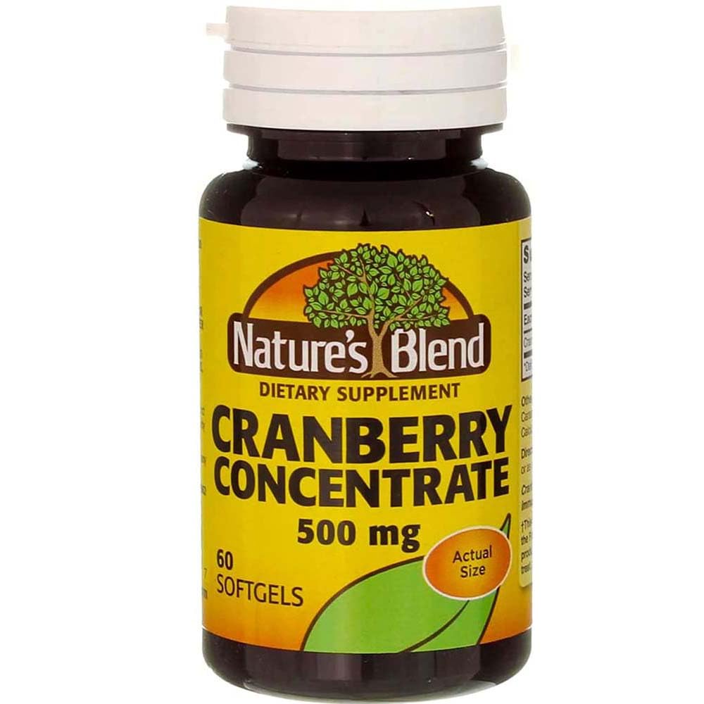 Naturens blanding Cranberry Concentrate 500 mg myke geler - 60 ct, pakke med 3