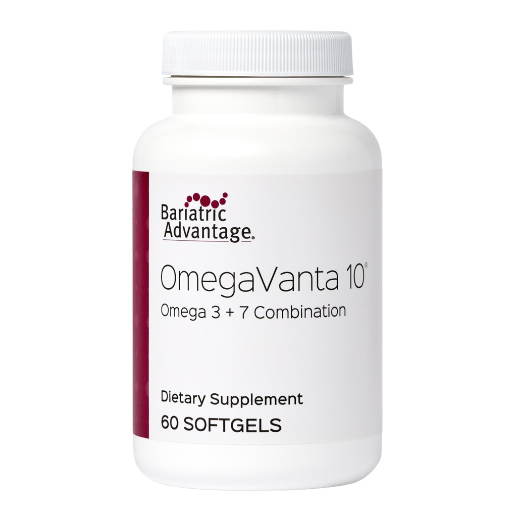 Bariatrisk fordel OmegaVanta 10 - Omega Fish Oil - Beriket EPA & DHA - Enterisk Softgel Design - Støtter hjertehelse* - Naturlig sitronflavor - 60 Softgels