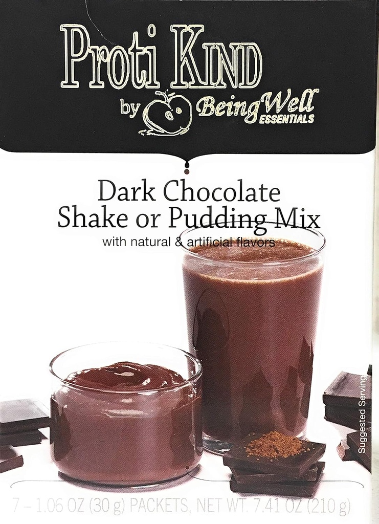 Proti Kind høy protein diett Shake & Pudding - lav kalori - lav sukker - lav kulhydrater (7 porsjoner) (Dark sjokolade)