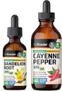BIO KRAUTER Cayenne Pepper Tinktur 4 fl. Oz. & Dandelion Tinktur 2 fl. Oz.