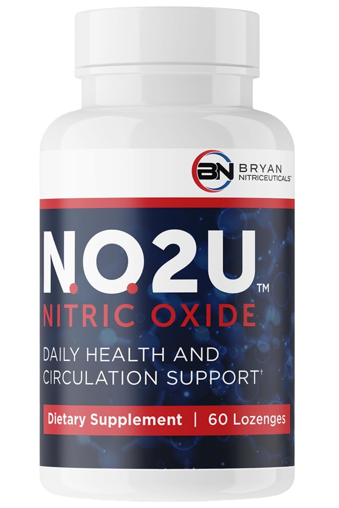 Bryan NITRICEUTICES - naturlige nitric oksid kosttilskudd for menn og kvinner - fremmer blodsirkulasjon, oksygen og næringsstoffer Levering, daglig helse støtte - Ingen gluten eller dairy - 60 Vegan Lozenges