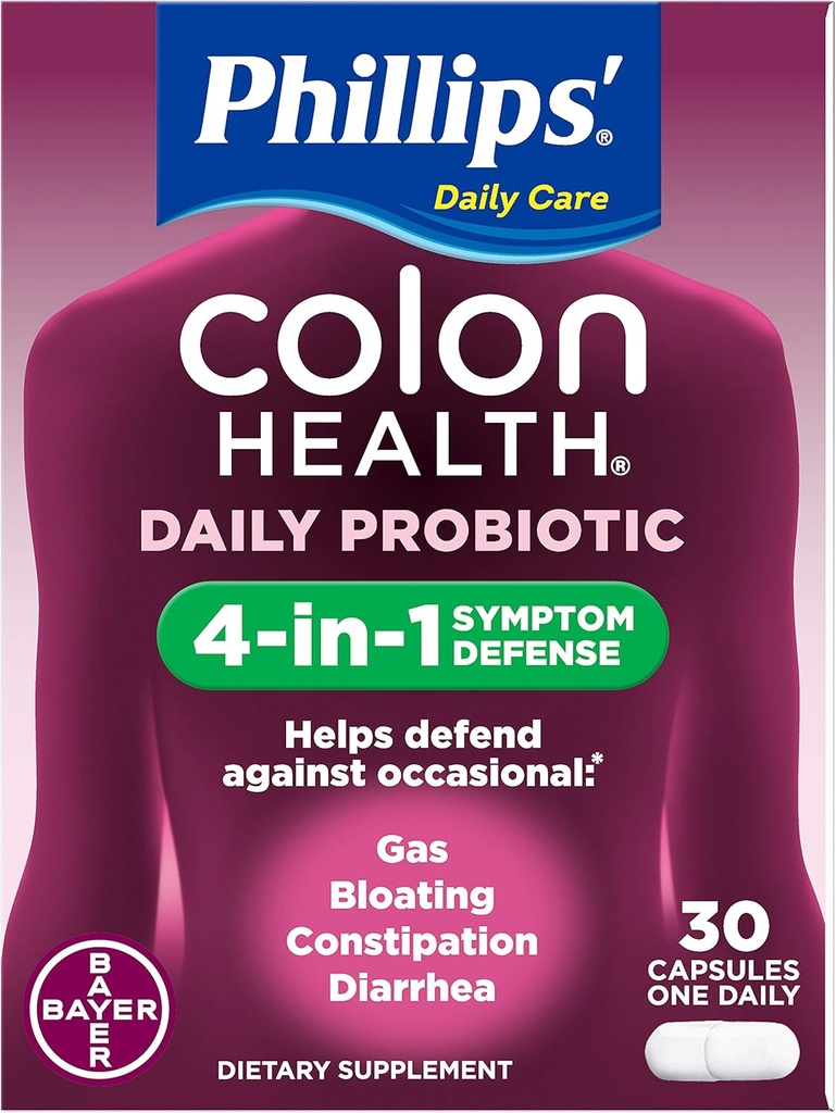 Phillips' Colon Health Capsules 30 Capsules (pakke med 3)