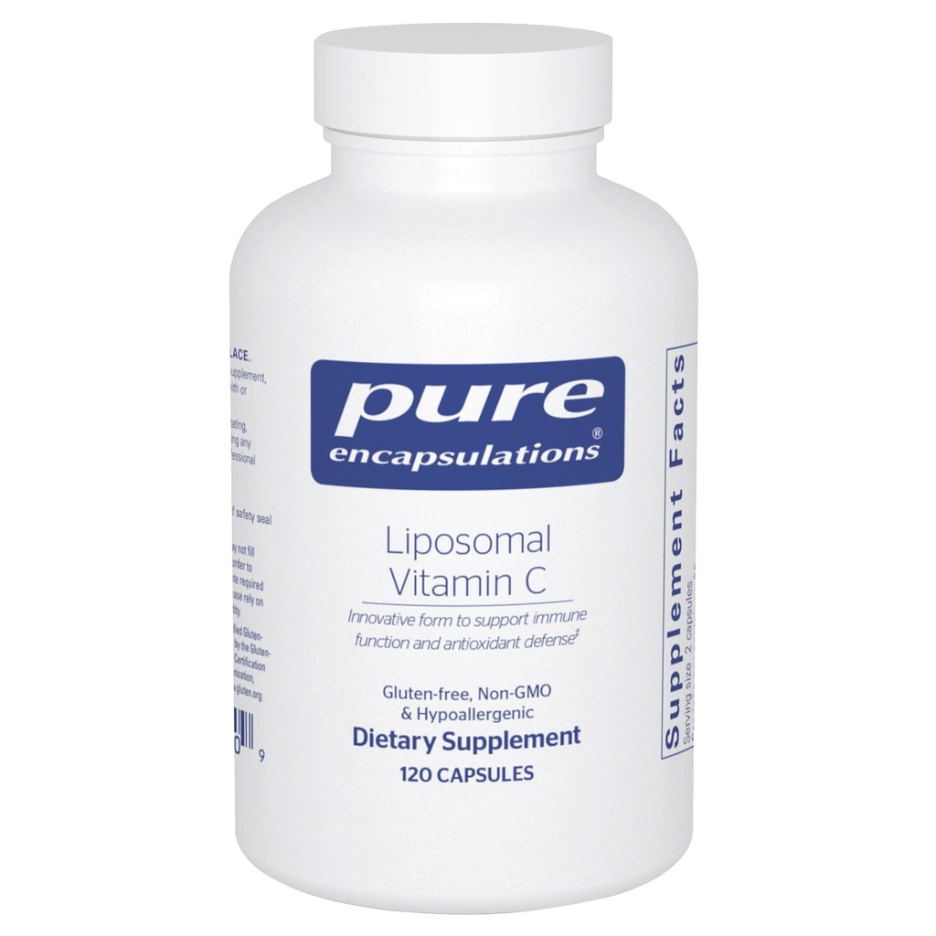 Pure Enkapslinger Liposomal vitamin C - immunstøtte Supplement * - Antioksidant nourishment - daglig vitamin - Ikke-GMO & Glutenfri - 120 kapsler