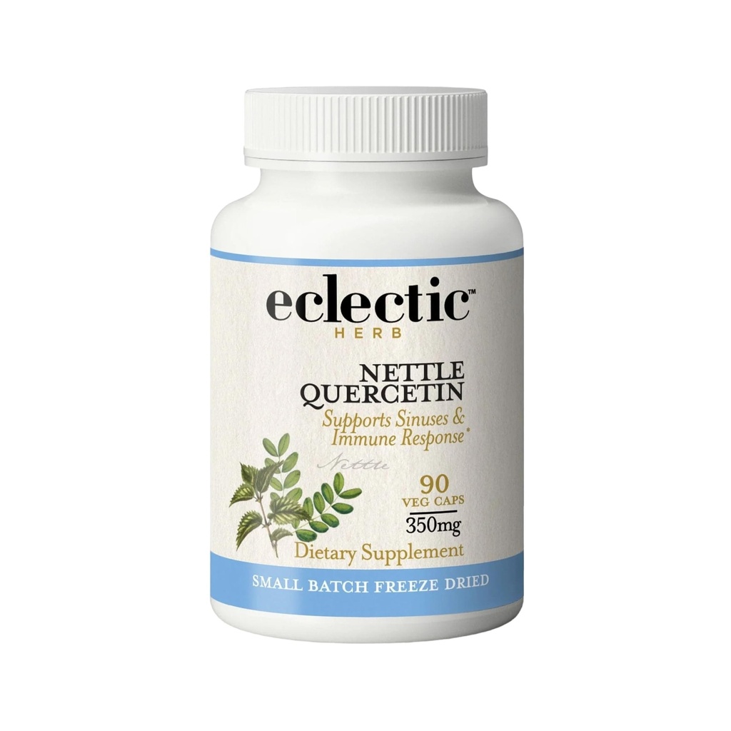 Eklektisk urt - Nettle Quercetin Capsules ikke-GMO, Vegansk ® 90 CT