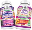 FRESH HealthyCARE Elderberry Immune Support and Multi Collage Peptider - Bundle