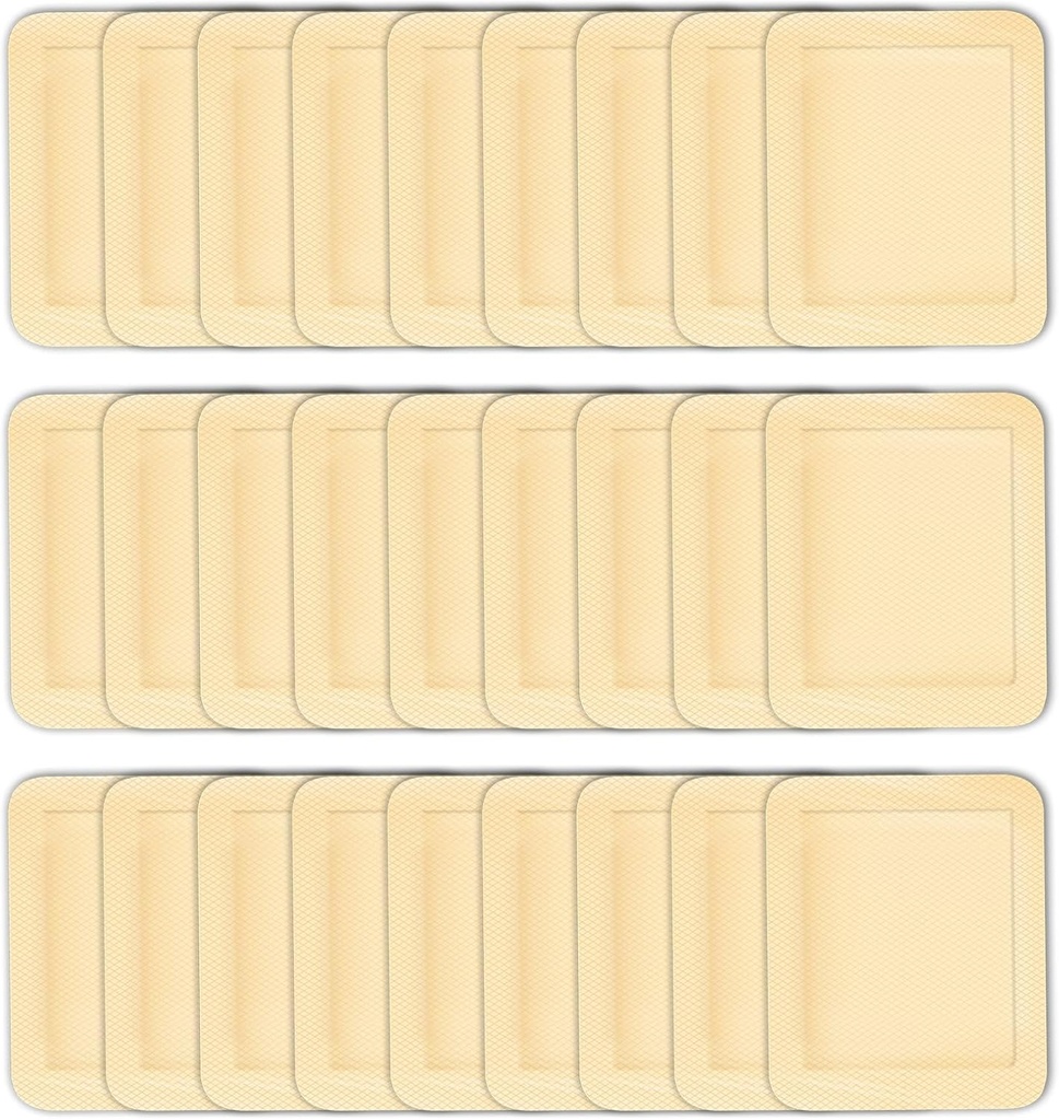 30pcs store klesbånd 4 x 3 tommer kjole elastisk klesdrakt sår bandasje store sår førstehjelp bærbare båndasjer, hudfarge