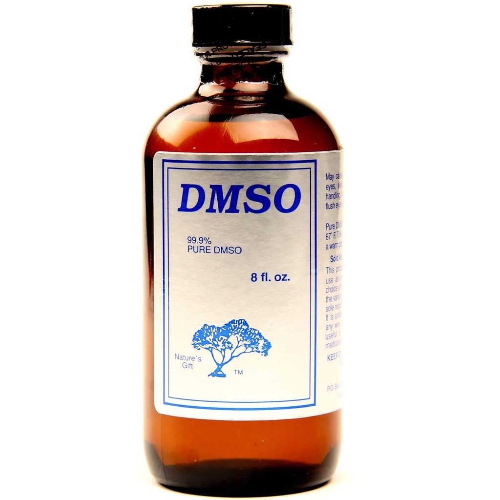 Naturens gave 99,9% DMSO væske - Glassflaske 8 Fl Oz