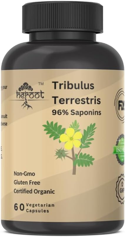 Tribulus terrestris Supplement for menn og kvinner Supplement Booster for energi, vitalitet, utholdenhet og ytelse (pakke med 20 kapsler)