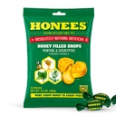 Honning Menthol Cough Drops - 20- Piece, enkelt pakke Honning-fylte Lozenges | midlertidig lindring fra Cough | Soothes Sore Throat | Alt naturlig
