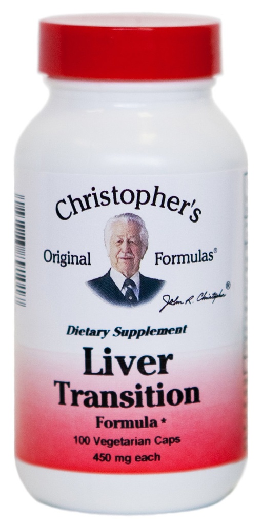 Christophers opprinnelige formler Liver Transition Formula - Gentle Herbal Liver Cleanse, 450 mg, 100 vegetariske kapsler