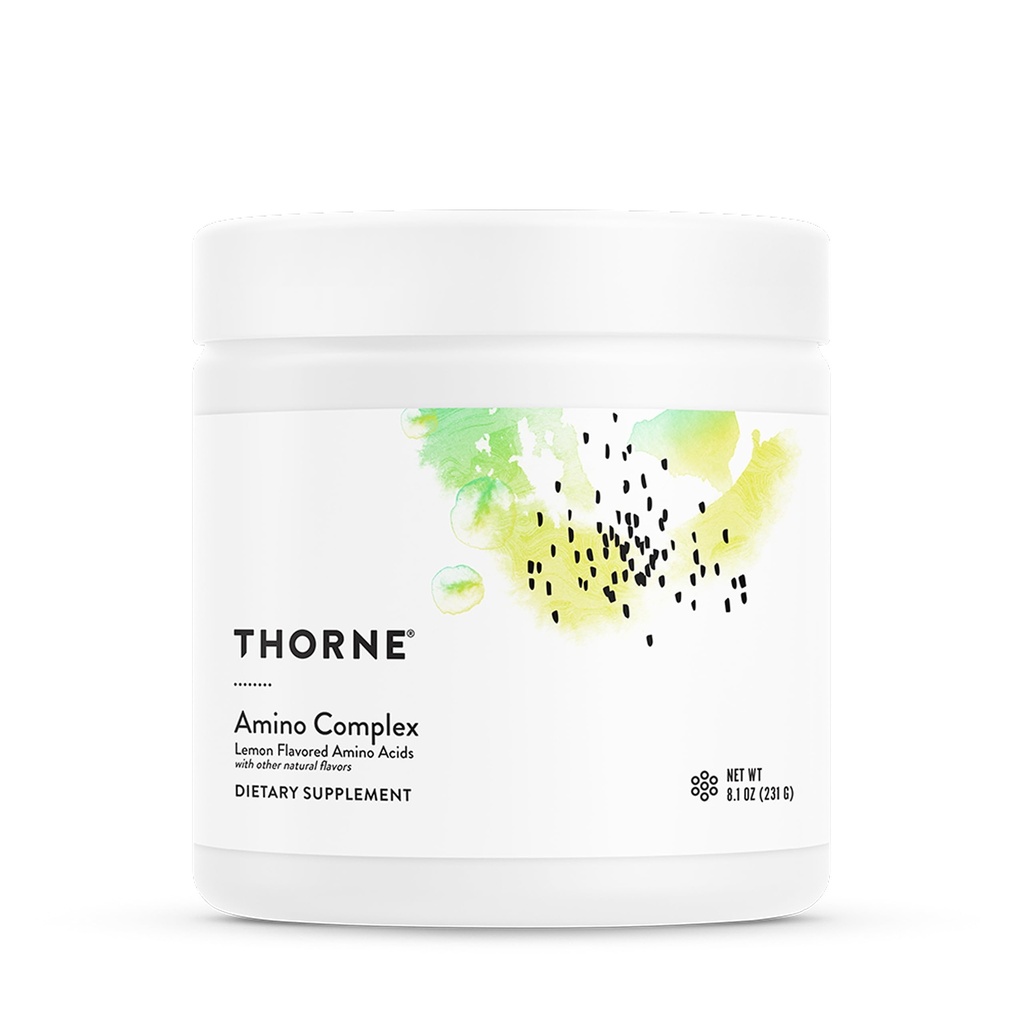 THORNE - Amino Complex - klinisk valgt EAA og BCAA pulver for før eller etter arbeid - fremmer lean muskelmasse og øvelse gjenoppretting* - NSF-sertifisert for idrett - 30 serveringer - 8.1 Oz - sitron