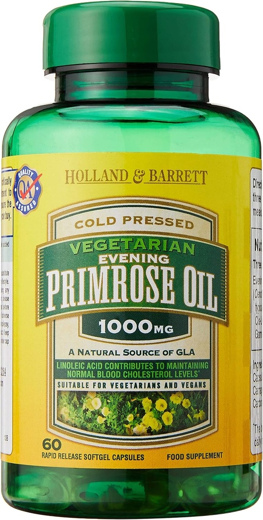 Middag Primrose olje med VITAMIN B6- 1000 mg - 120 kapsel