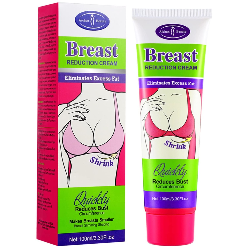 AICHUN BEAUTY Brystreduksjon Krem Krymp Bust raskt Slimming Shaping Bryst Fett Burning 100ml 3,30 Fl. Oz