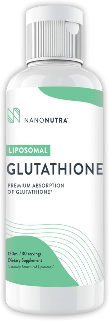 Liposomal Glutathione Antioksidant 500mg Non GMO/Non Soy Setria flytende glutathione Supplement | Best naturlige antioksidant 120ml - 30 serveringer
