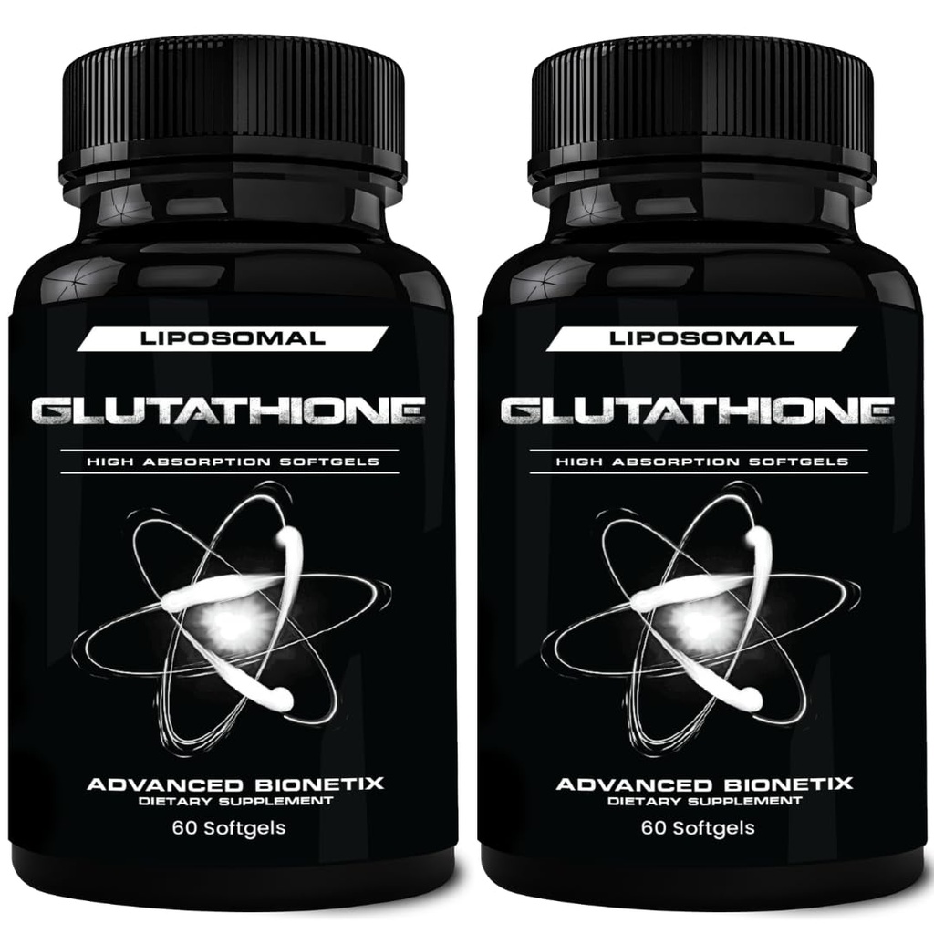 850 mg Liposomal Glutation Supplement ® 120 Total Liposomal Softgels ® Antioksidant Supplement v/Gluta-IVTM, 100X Absorpsjon Over pulver Glutation