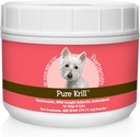 Herbsmith Pure Krill - Wild-Caught Antarctic Krill - Bare 1 Ingrediens - Astaxanthin for hunder - Klar til bruk Omega 3s - Alternativ til Krill Olje for hunder - 400g