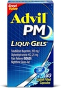 Advil PM Ibuprofen 200 mg Liqui-Gels 80 ea (pakke med 4)