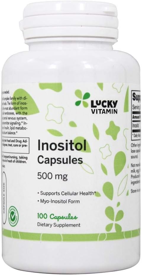 LuckyVitamin - Inositol Cellular Helse 500 mg - 100 kapsler