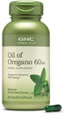 GNC Herbal Plus olje av Oregano 60 mg Supplement, vegetarisk, støtter generell velvære, 100 serveringer